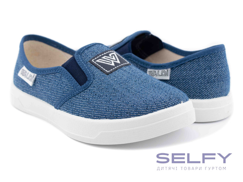 Виктор3 30-36 синий, белая подошва W, Фото 1