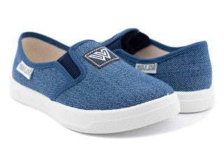 Виктор3 30-36 синий, белая подошва W