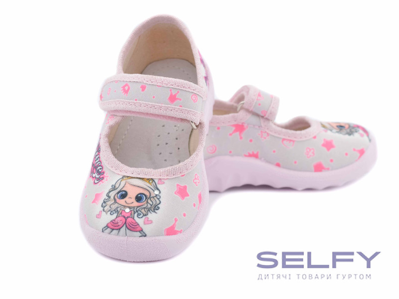 Катя 21-27 сірий, рожева підошва, princess, Фото 3