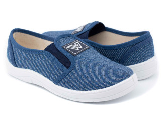 Виктор3 30 размер синий, белая подошва W, по-размерно