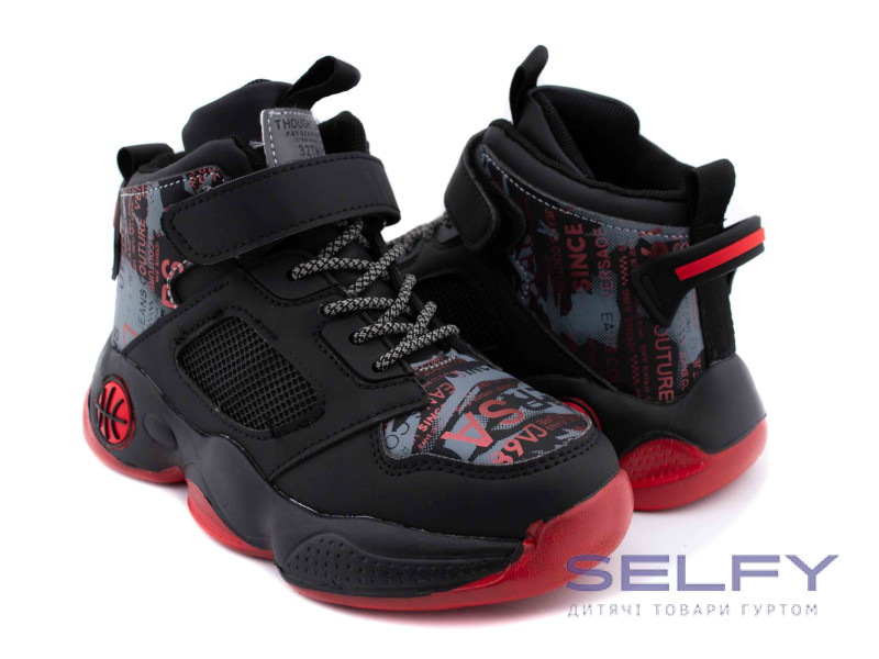 Кроссовки детские Clibee L-204A black-red 27 размер, Фото 1