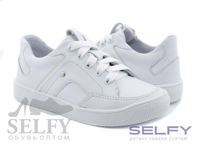 Кроссовки Ш-462 белая кожа 29-39, Фото 1