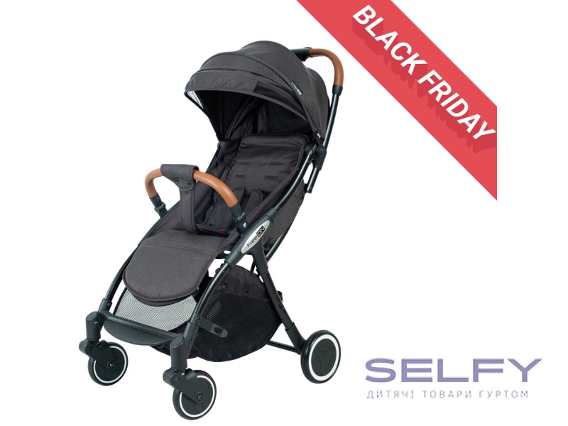 Коляска для дитини прогулянкова FreeON Nano, black, Фото 1