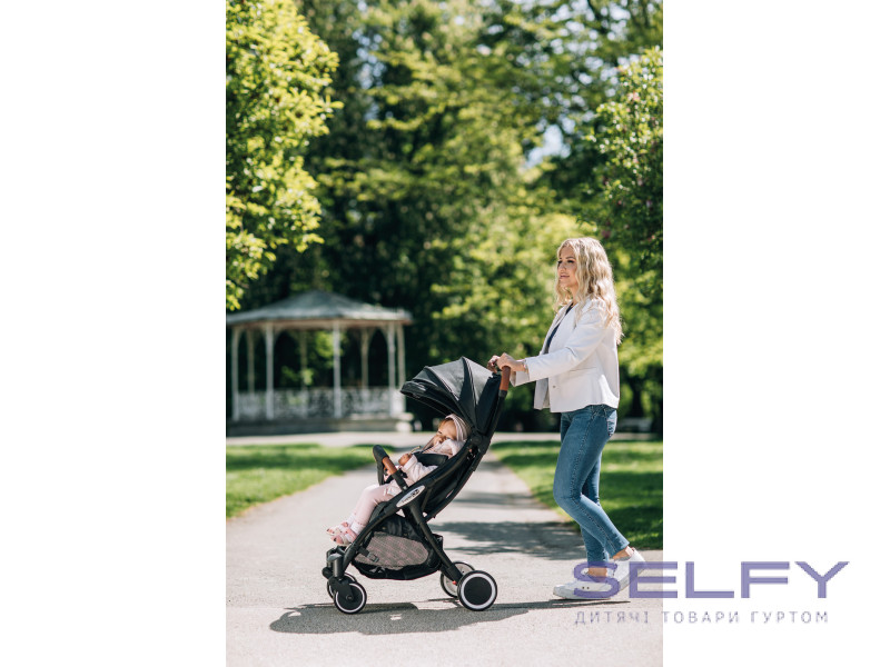 Коляска для дитини прогулянкова FreeON Nano, black, Фото 6