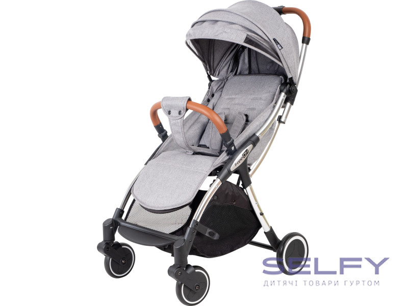 Коляска для ребенка прогулочная FreeON NANO Grey, Фото 3