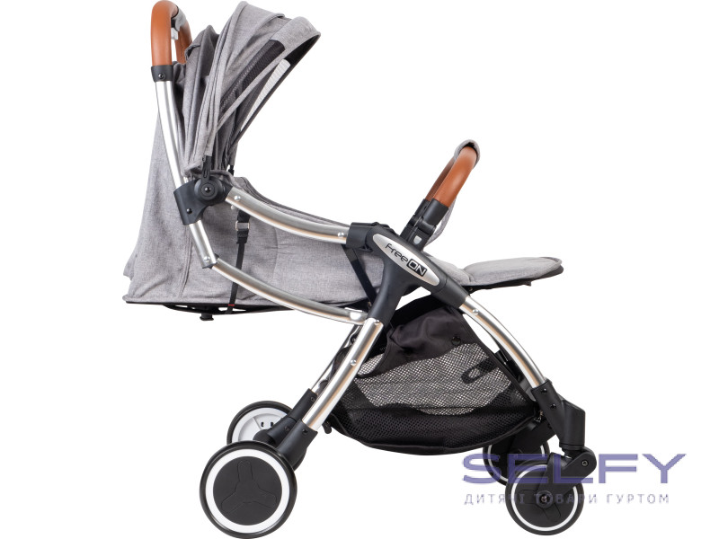 Коляска для ребенка прогулочная FreeON NANO Grey, Фото 4