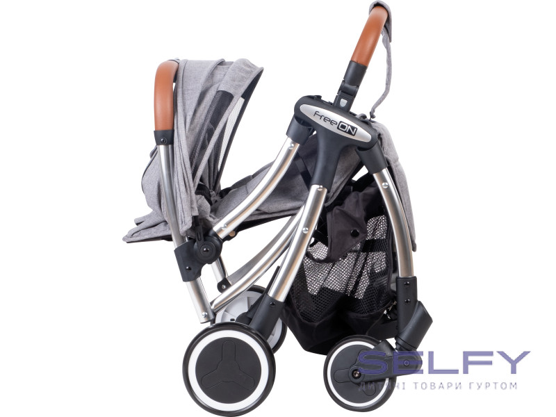 Коляска для ребенка прогулочная FreeON Nano, grey, Фото 4