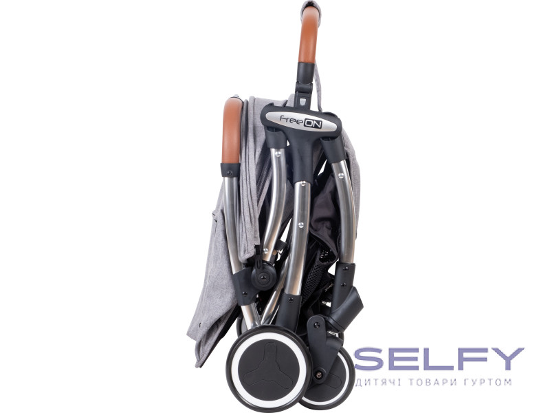 Коляска для ребенка прогулочная FreeON Nano, grey, Фото 5