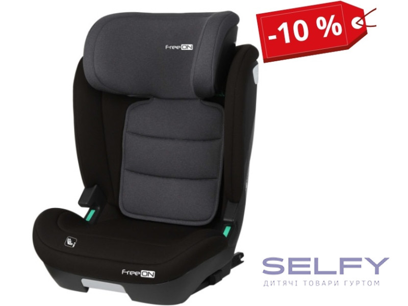 Автокрісло FreeON Rider, i-size 100-150 см, black, Фото 1