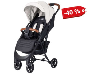 Коляска для дитини прогулянкова FreeON LUX Premium Light Grey-Black