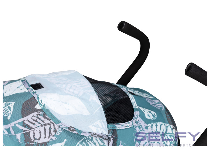 Коляска для ребенка прогулочная FreeON Simple, black - green, Фото 6