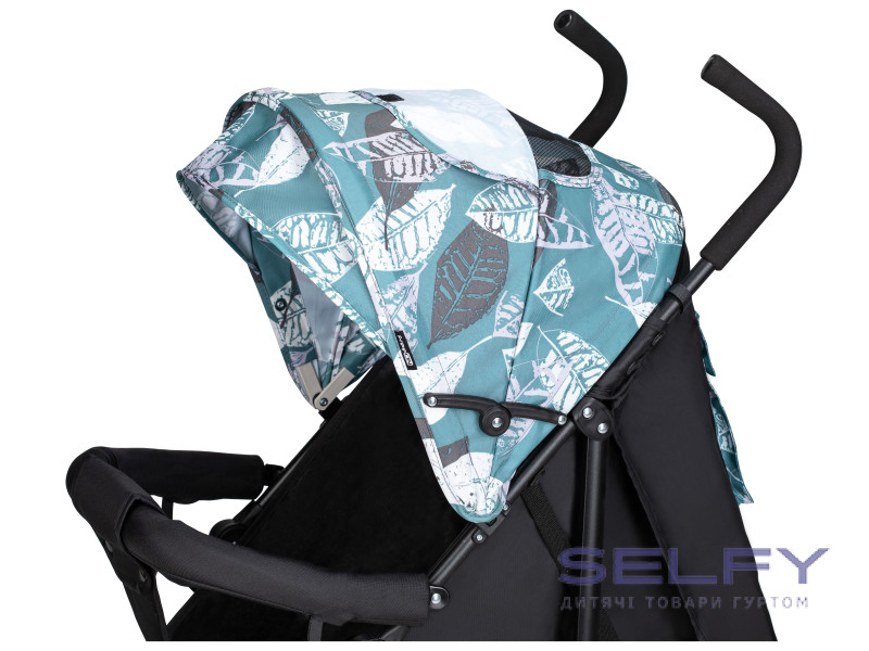 Коляска для дитини прогулянкова FreeON Simple, black - green, Фото 7