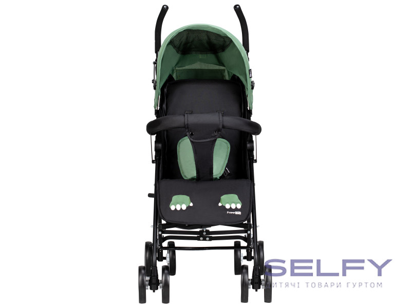 Коляска для ребенка прогулочная FreeON Simple, black - dark green, Фото 8