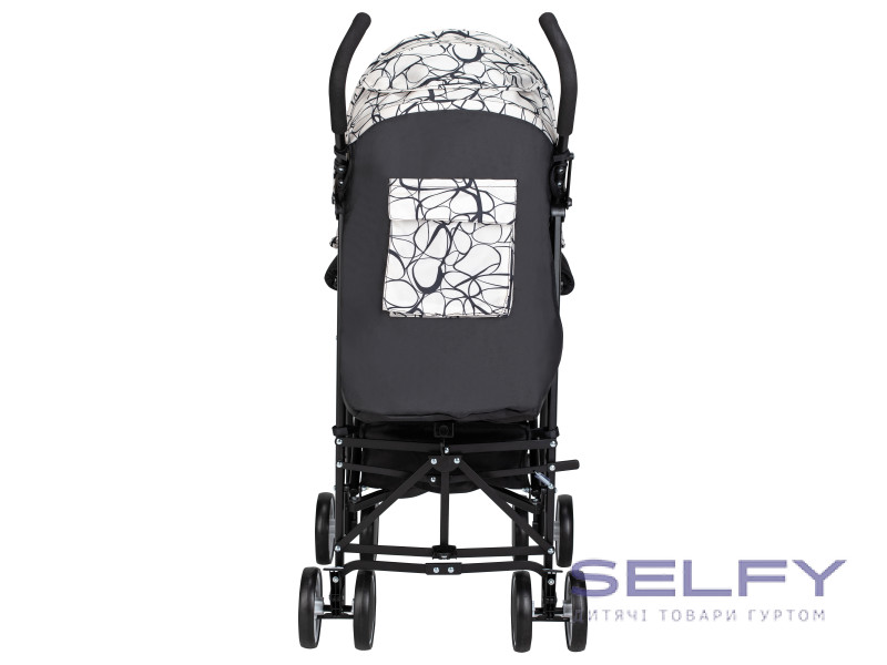 Коляска для дитини прогулянкова FreeON Simple, black - white, Фото 6