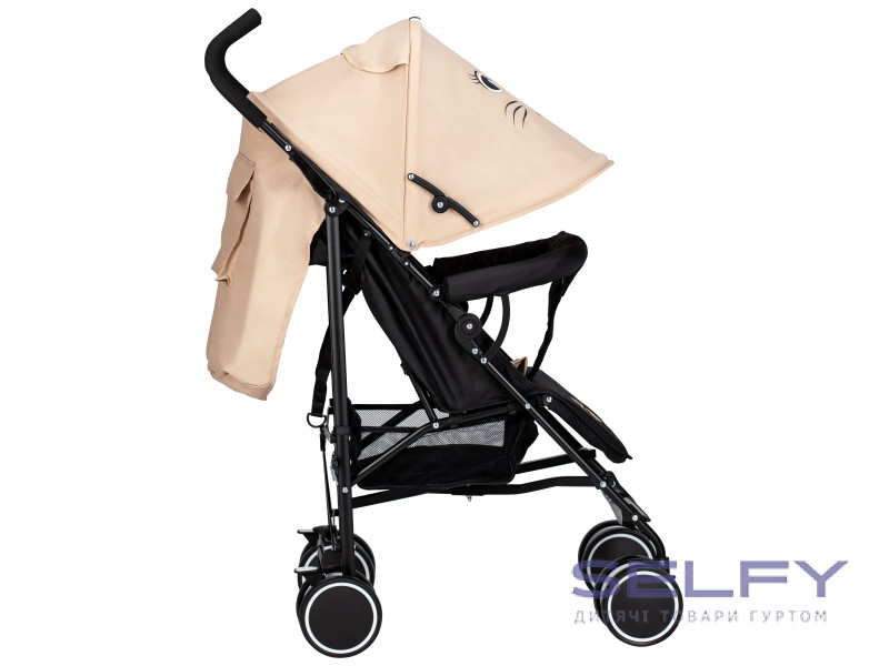 Коляска для дитини прогулянкова FreeON Simple, black - yellow, Фото 4