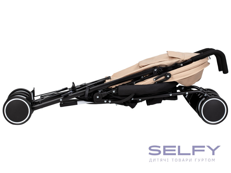 Коляска для дитини прогулянкова FreeON Simple, black - yellow, Фото 3