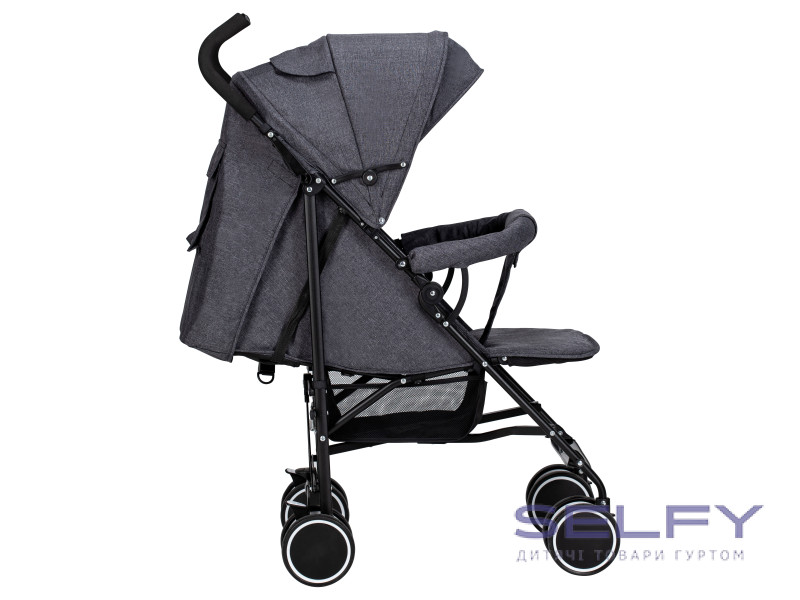 Коляска для ребенка прогулочная FreeON Simple Grey, Фото 4