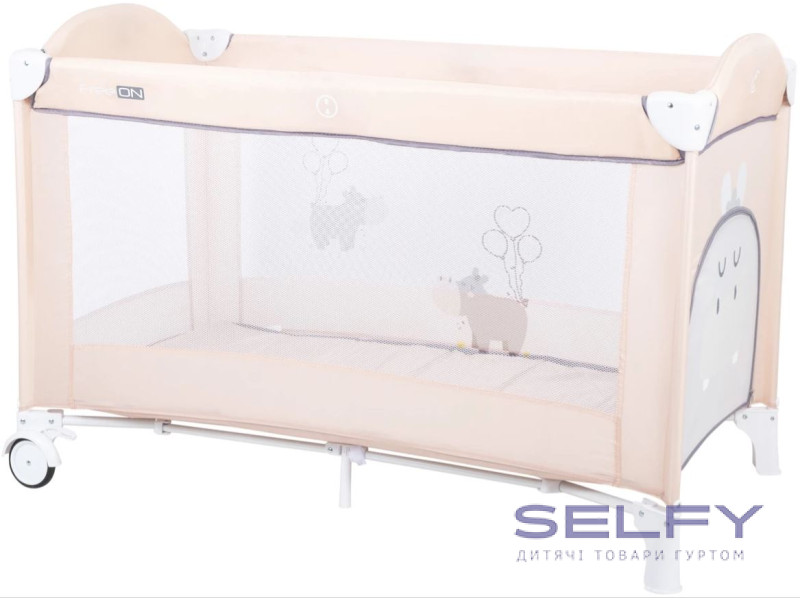 Кровать-манеж детская FreeON Balloon hippo Beige, Фото 3