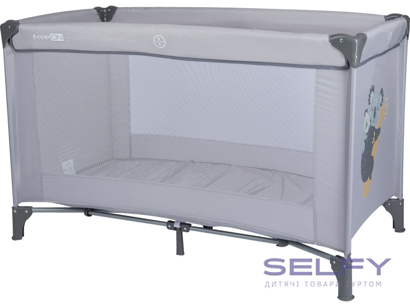 Ліжко-манеж дитяче FreeON Travel Love, grey, Фото 1