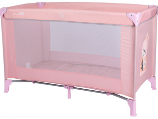 Кровать-манеж детская FreeON Travel Love Pink