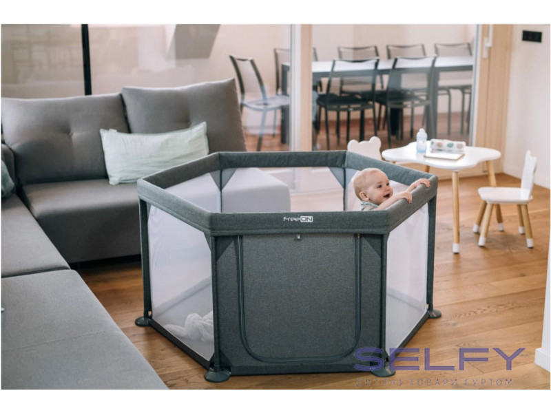 Манеж для ребенка FreeON HEXAGON Grey, Фото 5