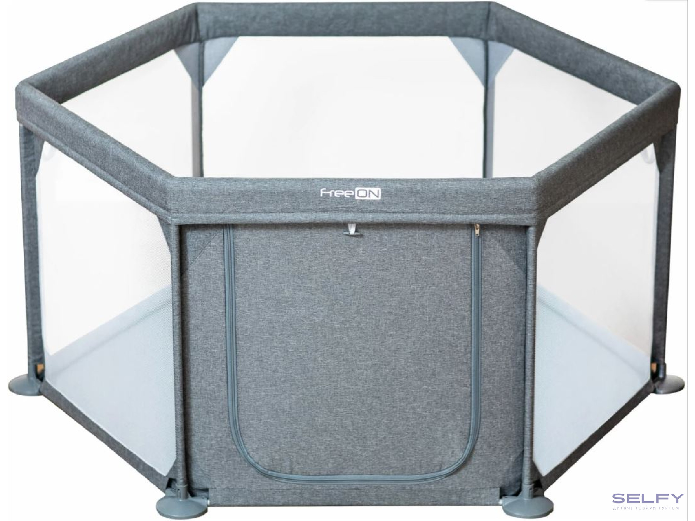 Манеж для ребенка FreeON Hexagon, grey, Фото 1