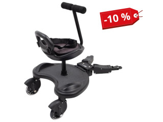 Підніжка з сидінням для коляски FreeON, black
