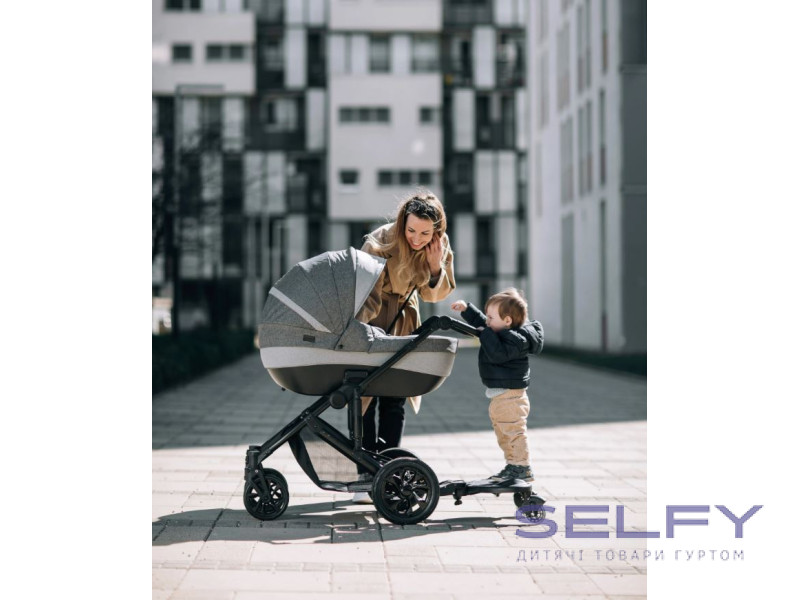 Подножка с сиденьем для коляски FreeON, black, Фото 4