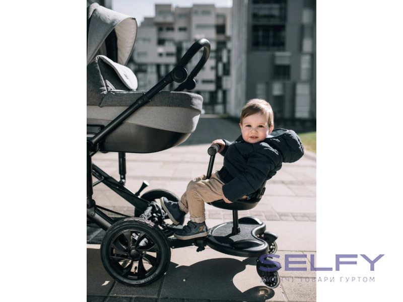 Подножка с сиденьем для коляски FreeON, black, Фото 5