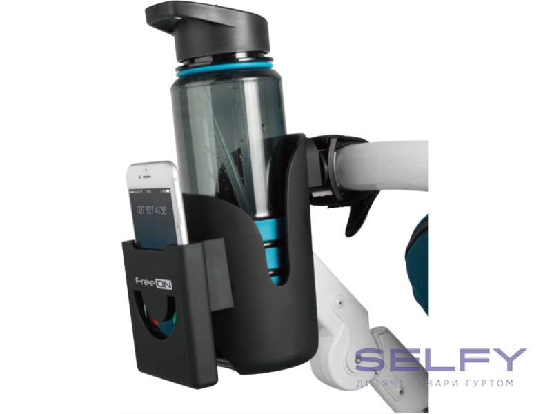 Тримач 2 в 1 для коляски FreeON, black, Фото 3