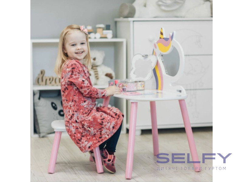 Комплект меблів дитячий FreeON Unicorn, white - pink, Фото 3