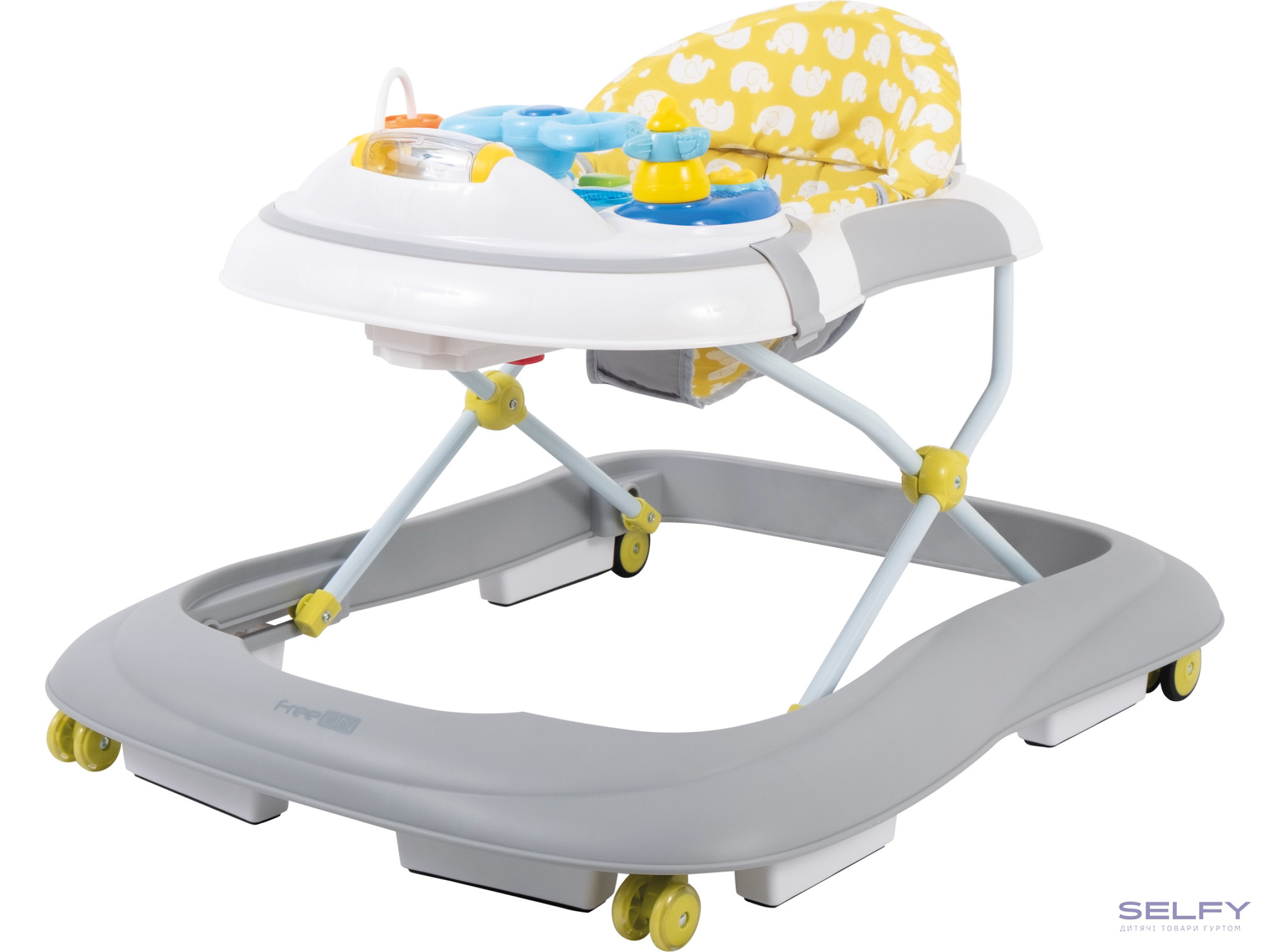 Ходунки для дитини FreeON Little driver, yellow, Фото 1
