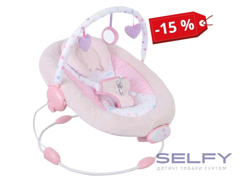 Гойдалка дитяча FreeON Rest`n`Play, pink, Фото 1