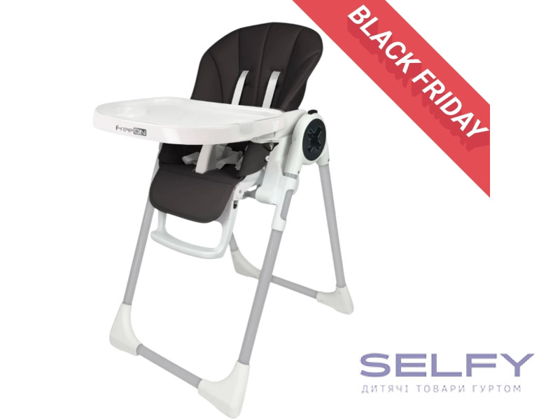 Стілець для годування дитини FreeON Vito, black, Фото 1