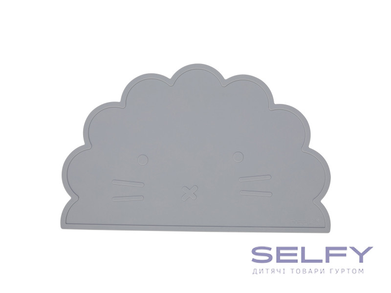 Силиконовый коврик для кормления ребенка FreeOn Lion, grey, Фото 1