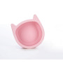 Силиконовая миска детская FreeOn Kitty, розовая