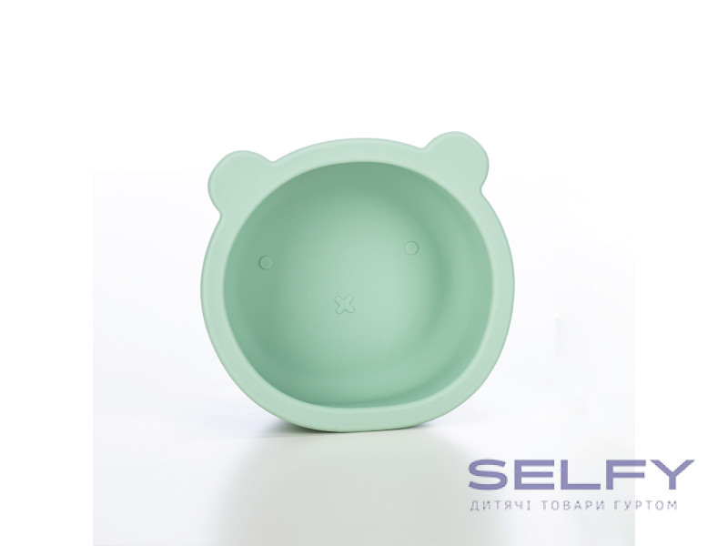 Силіконова миска дитяча FreeOn  Lion, mint, Фото 1