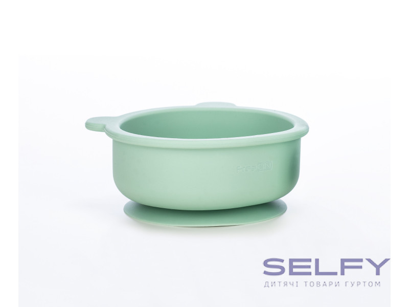 Силіконова миска дитяча FreeOn  Lion, mint, Фото 3