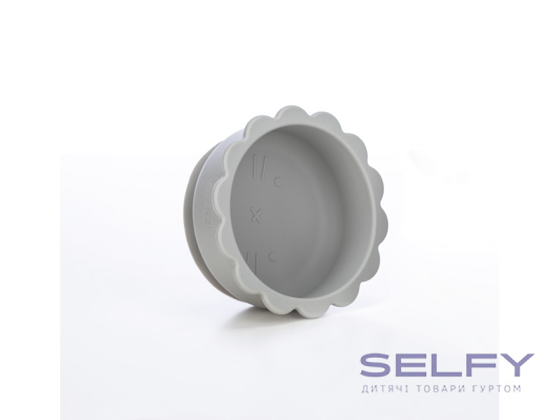 Силіконова миска дитяча FreeOn  Bear, grey, Фото 1