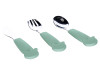 Столові прибори дитячі FreeON Elephant металеві з силіконовою ручкою, mint, Фото 4