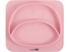 Силіконова тарілка дитяча FreeON Bear, pink, Фото 4