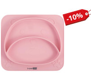 Силіконова тарілка дитяча FreeON Bear, pink