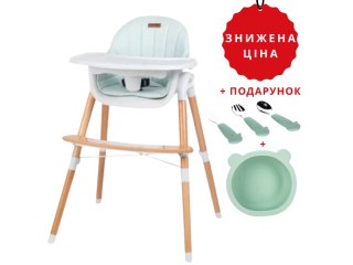 Стул для кормления ребенка FreeON TIN White-Mint