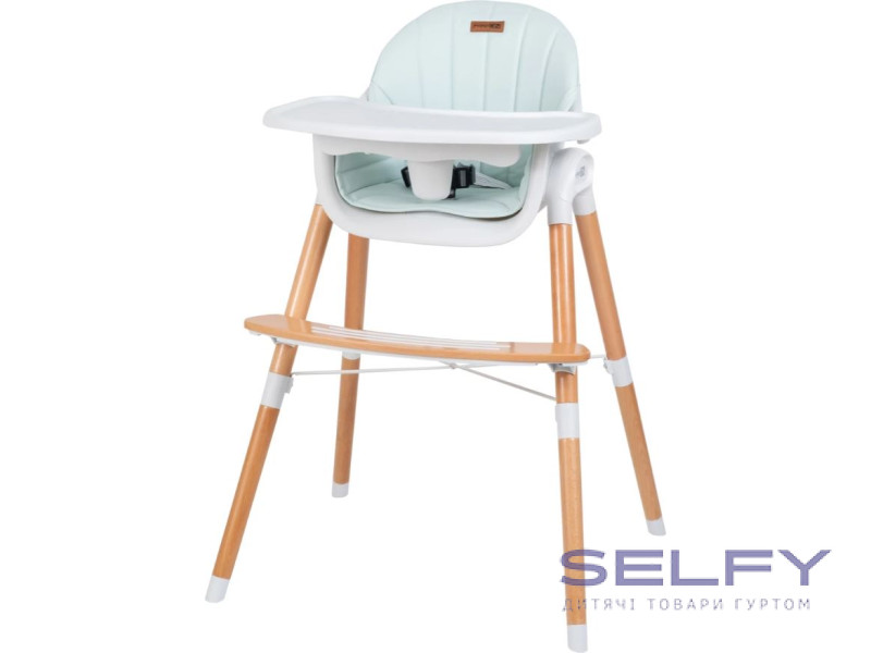 Стілець для годування дитини FreeON Tin, white - mint, Фото 1