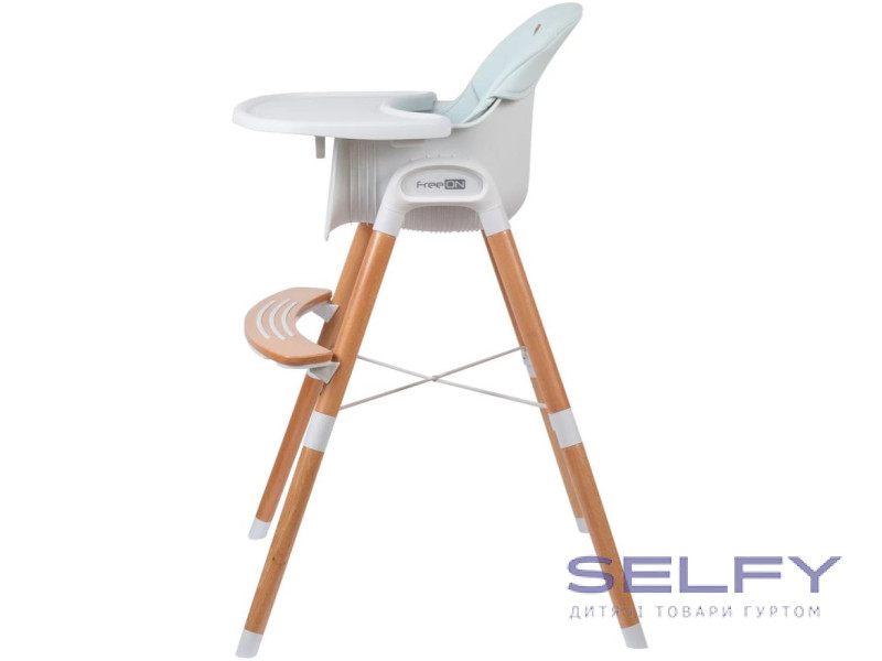 Стілець для годування дитини FreeON Tin, white - mint, Фото 5