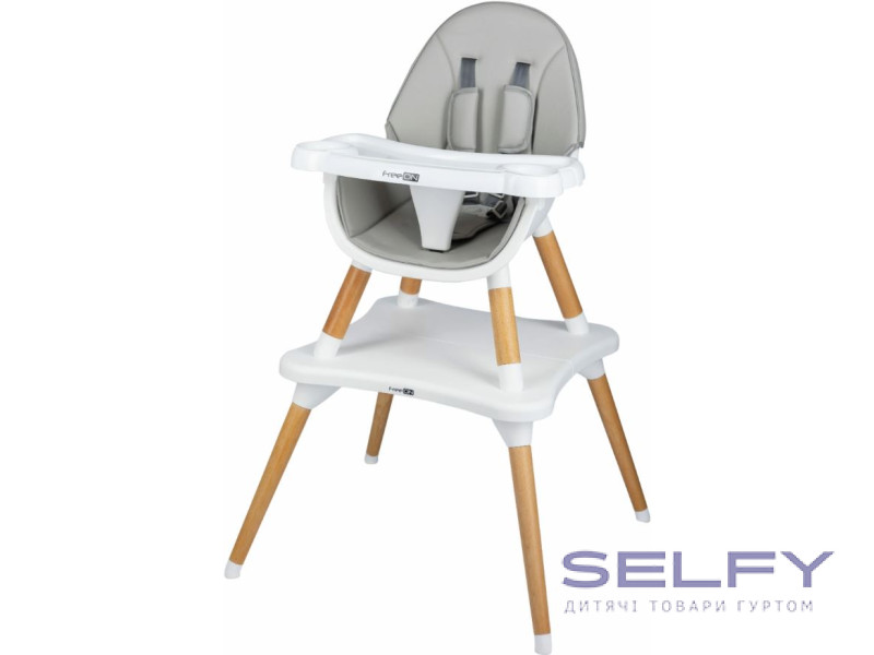 Стул для кормления ребенка FreeON EOS 3 in 1 Grey, Фото 3