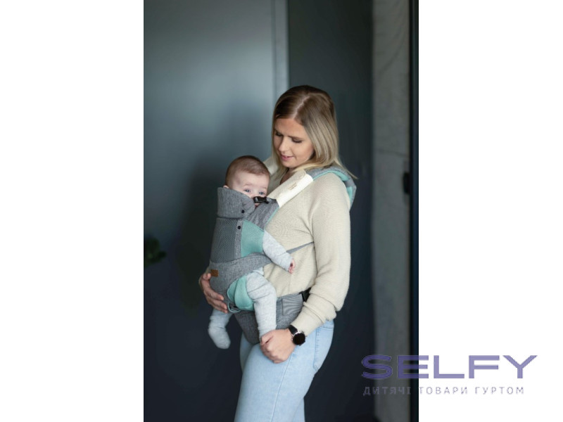 Сумка-кенгуру FreeON Easy Move 3 в 1, mint-grey, Фото 3