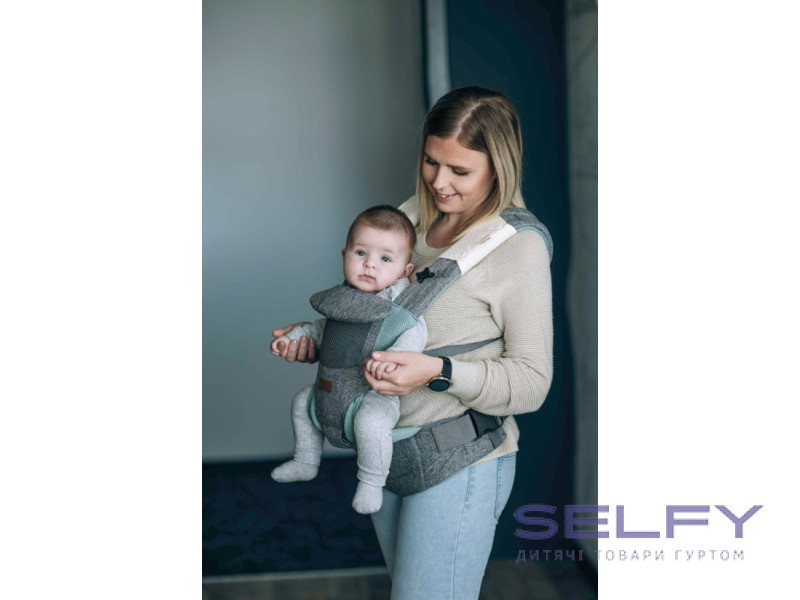 Сумка-кенгуру FreeON Easy Move 3 в 1, mint-grey, Фото 4