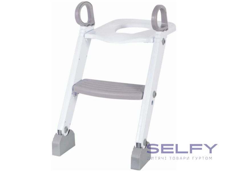 Дитячий горщик з драбинкою FreeON, white - grey, Фото 3