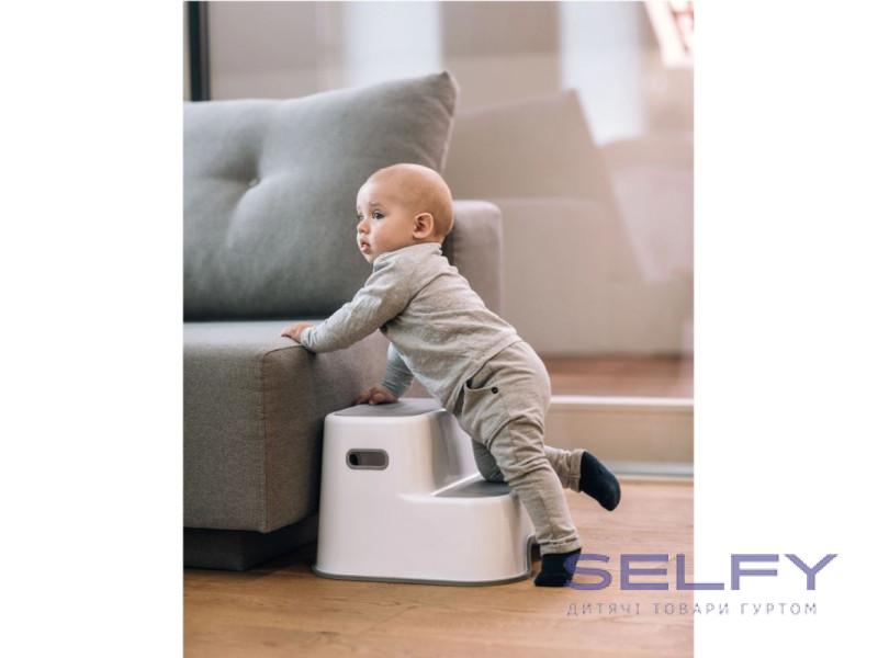 Ступени для ребенка в ванную на 2 ступени FreeON, white - grey, Фото 7